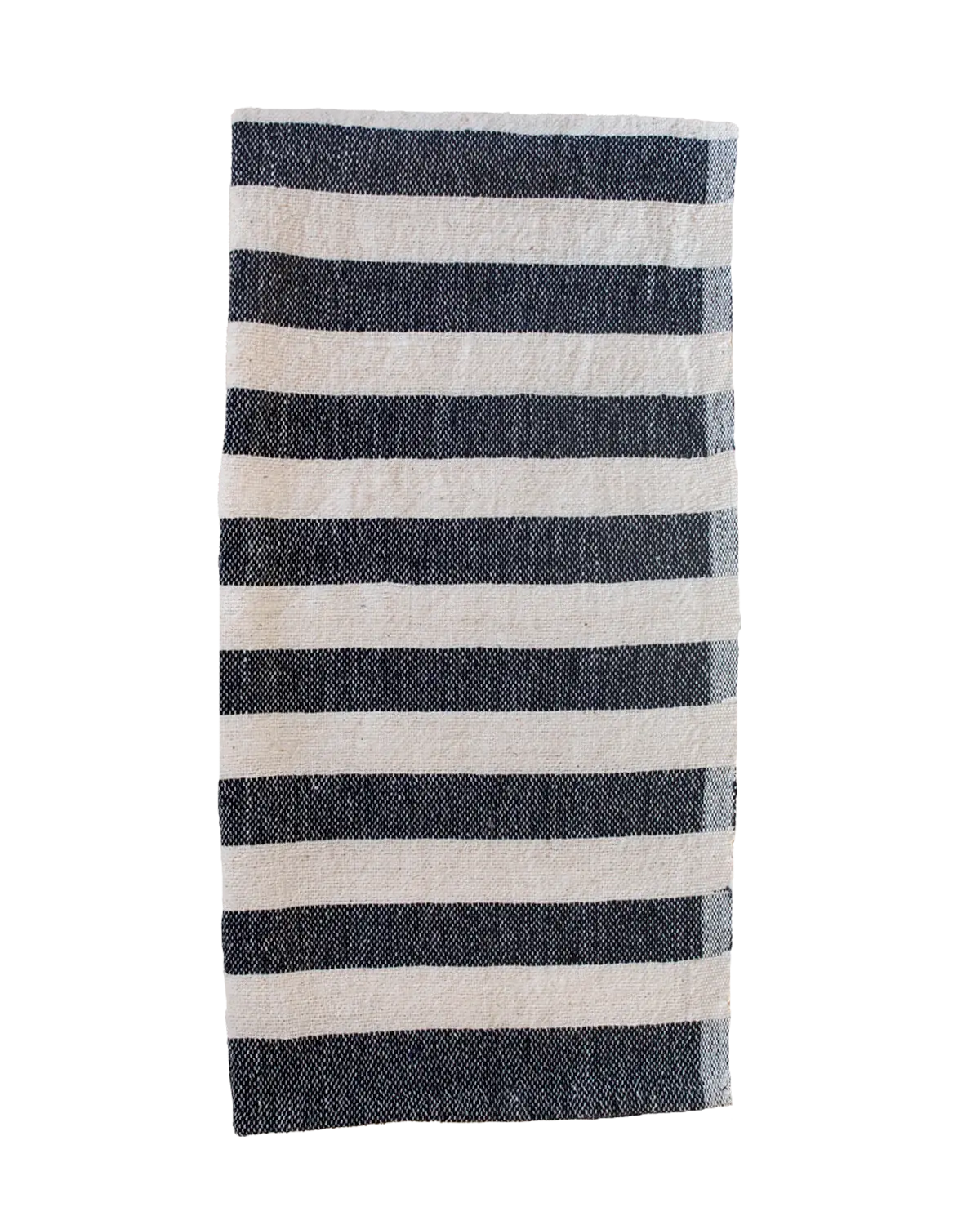 Stripe Hand Woven Cotton Hand Towel | Black