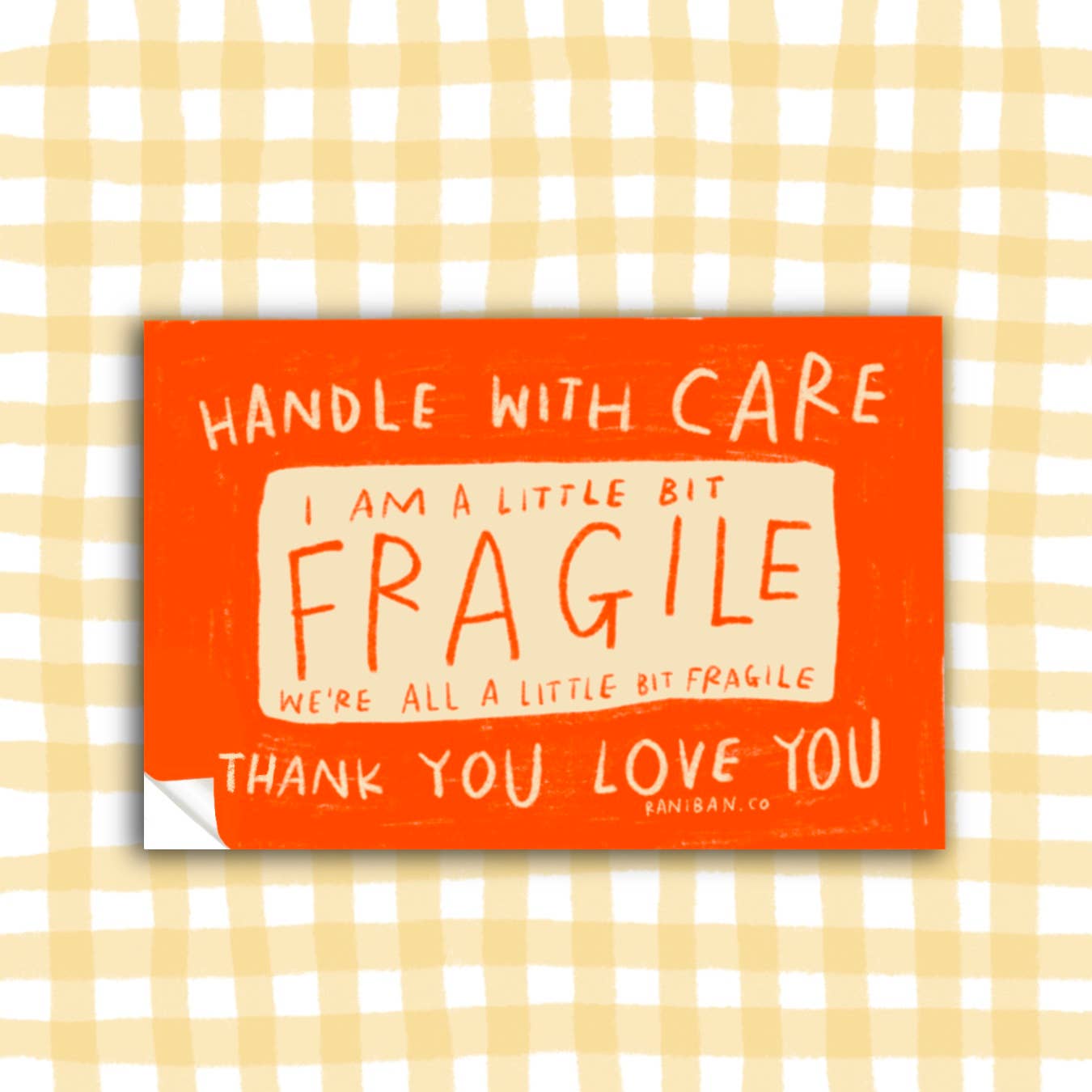 A LITTLE BIT FRAGILE | Sticker