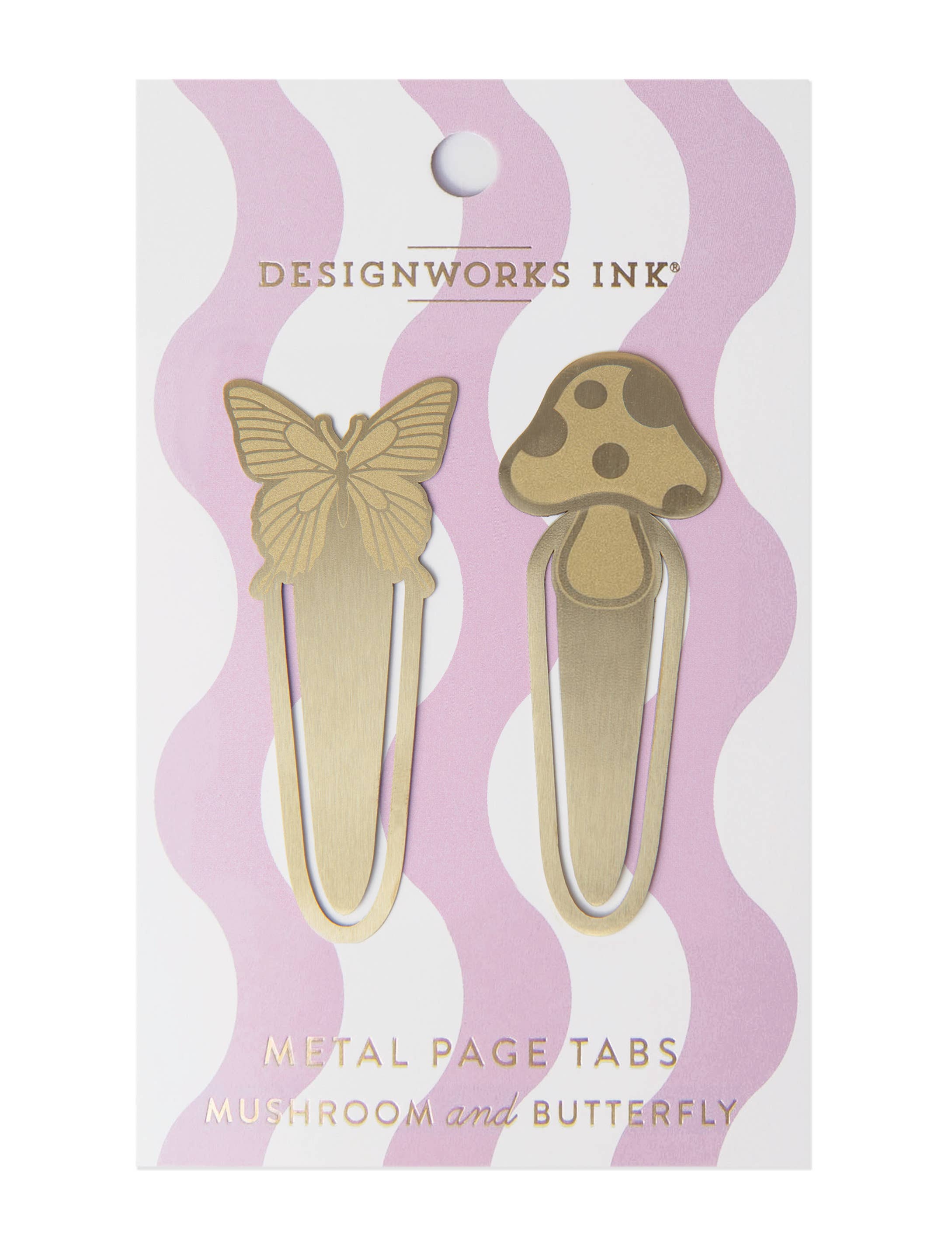 Metal Page Tabs | Mushroom & Butterfly