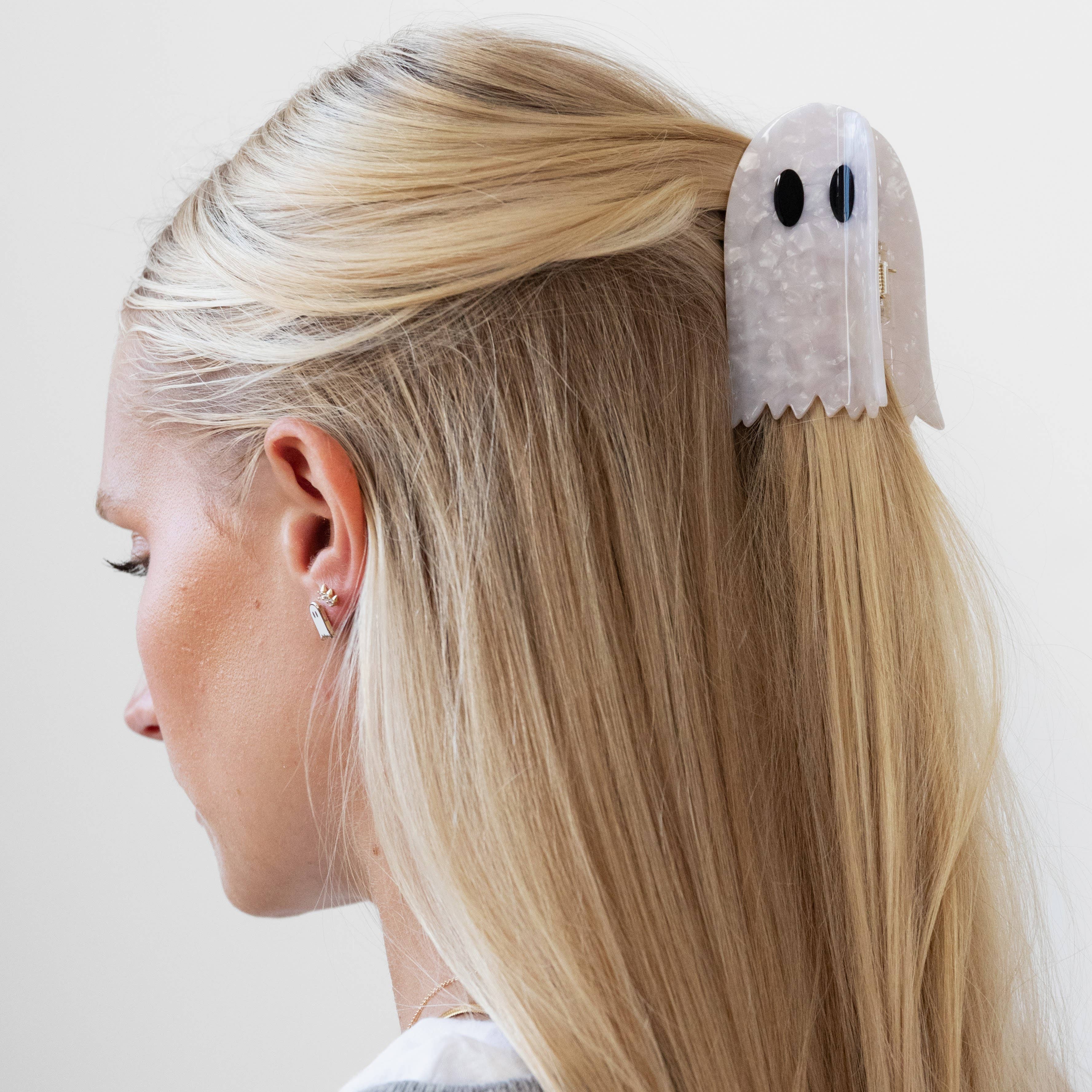Ghost Acetate Hair Claw Clip