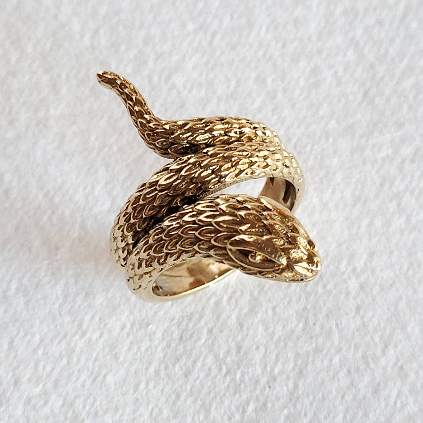 Brass Serpent Ring