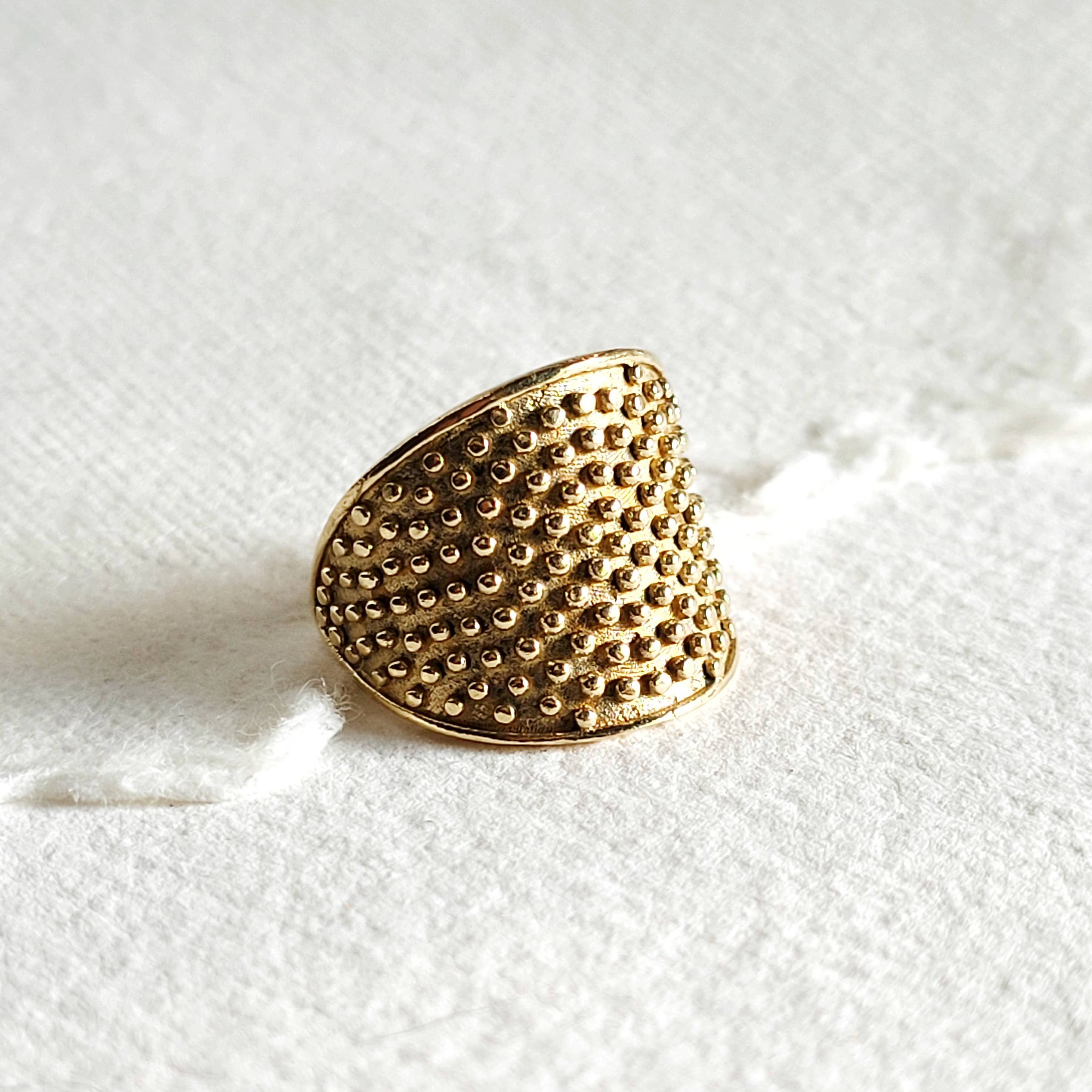 Studded Circle Ring