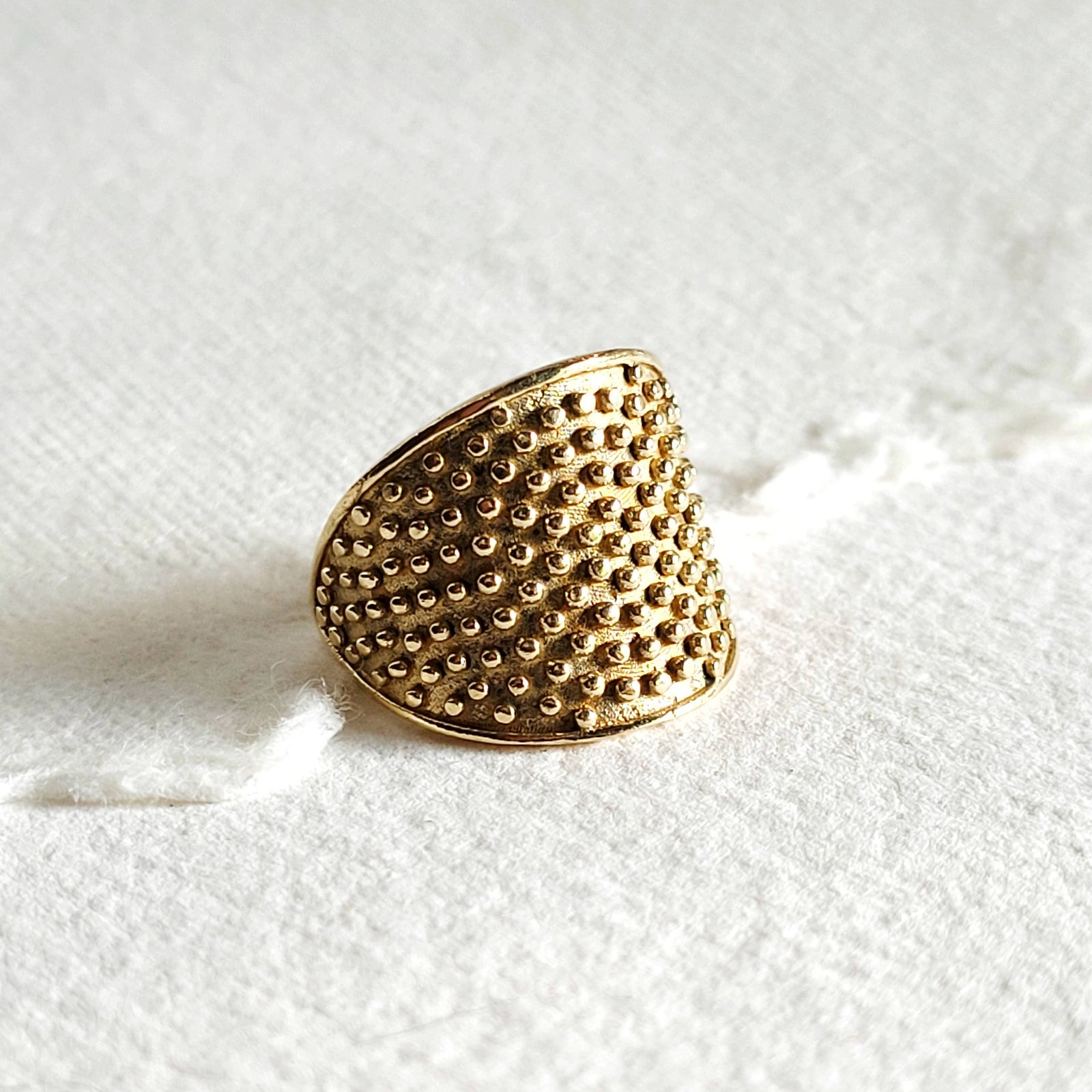 Studded Circle Ring - Stash Co