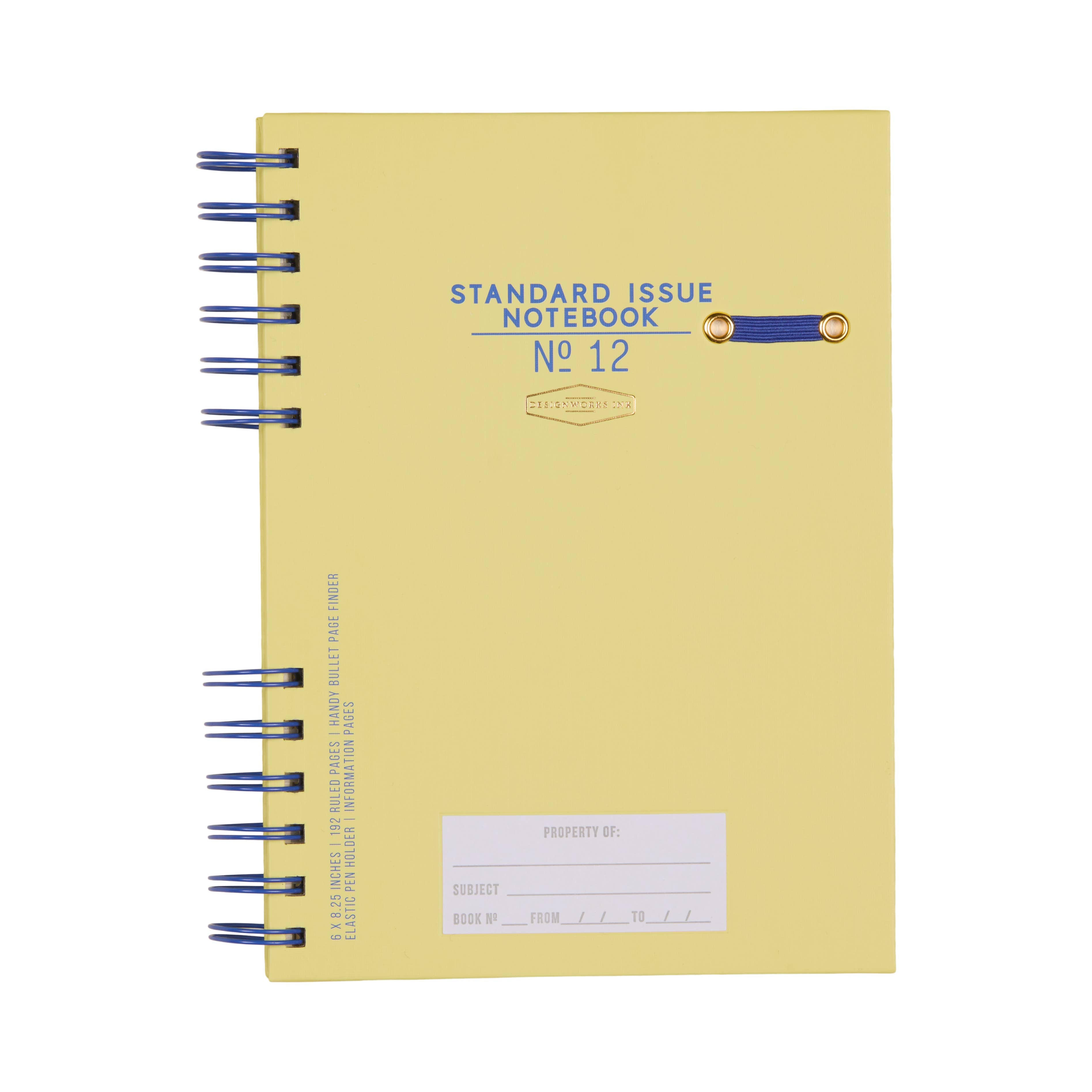 Standard Issue Planner Notebook No. 12 | Cobalt + Citron