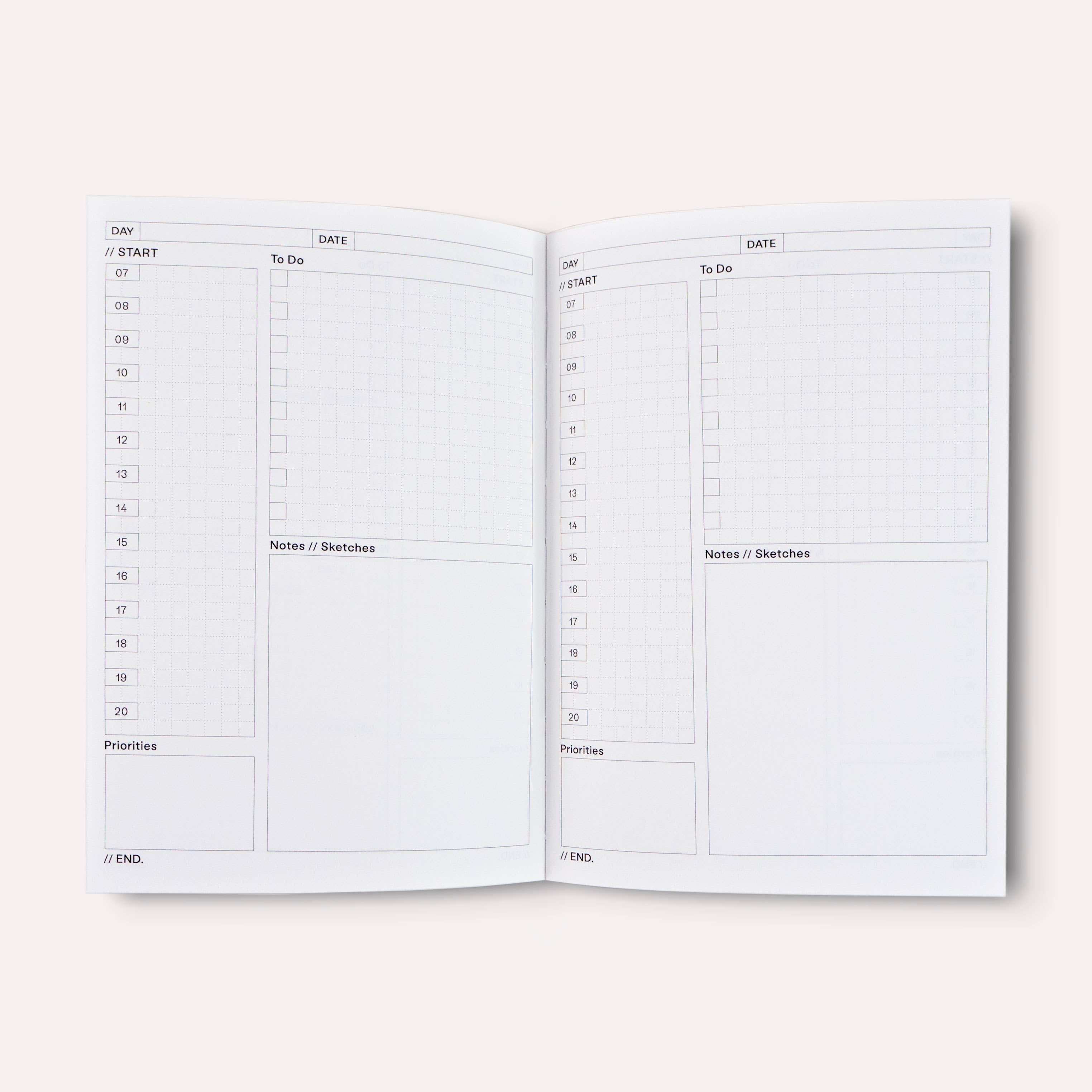 Bookends No. 1 Daily Planner Book