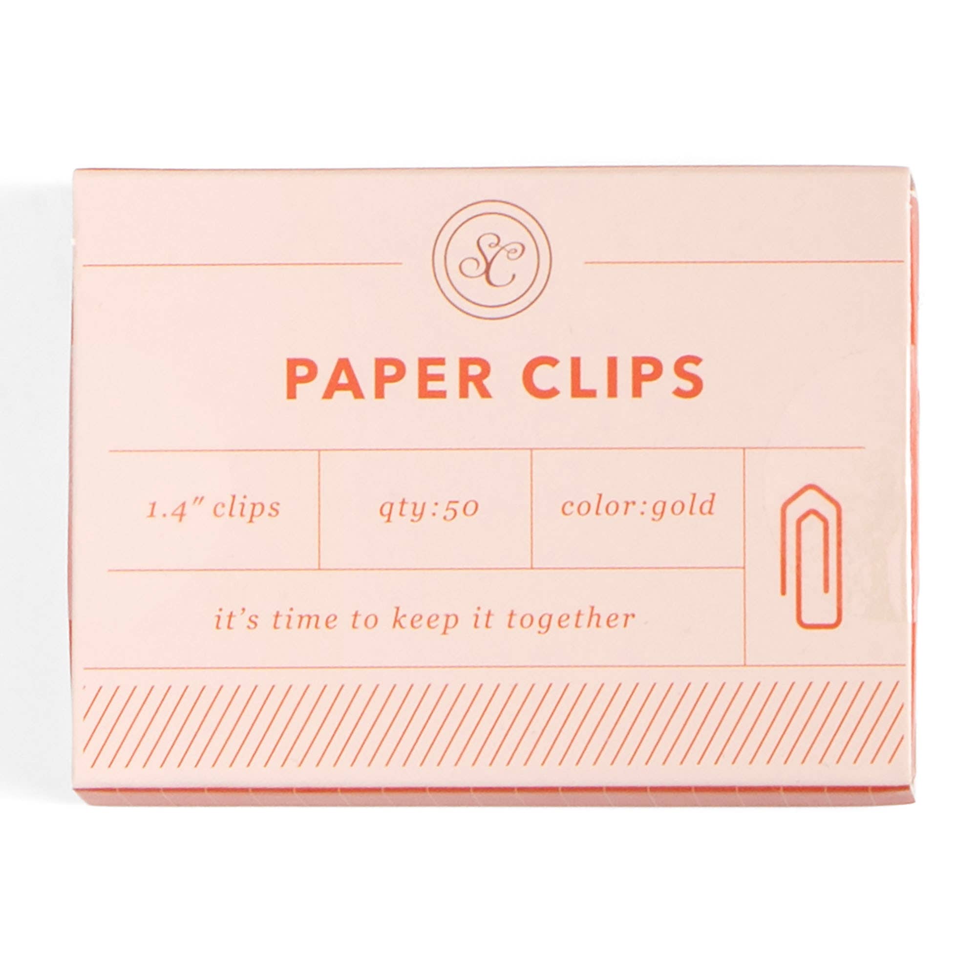 Keep It Together Paper Clips | Gold
