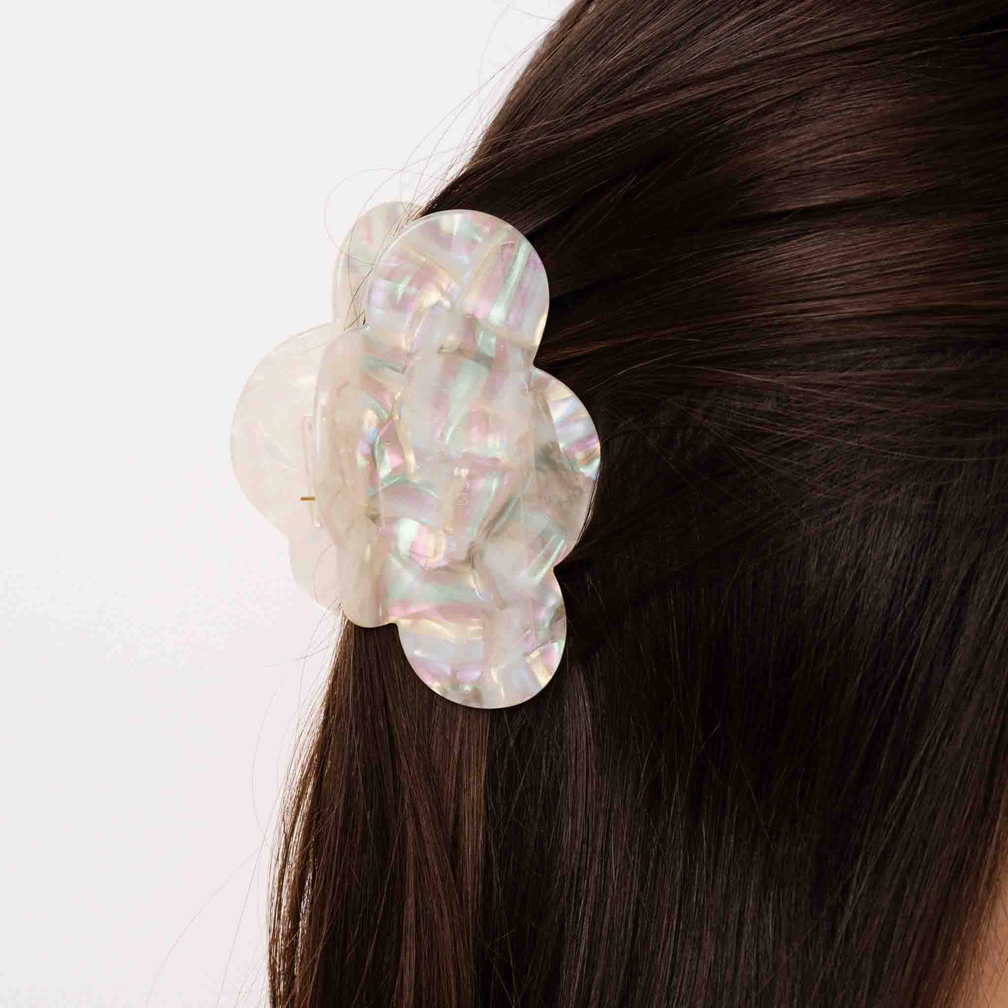 Handmade Cloud Cellulose Acetate Hair Claw Clip