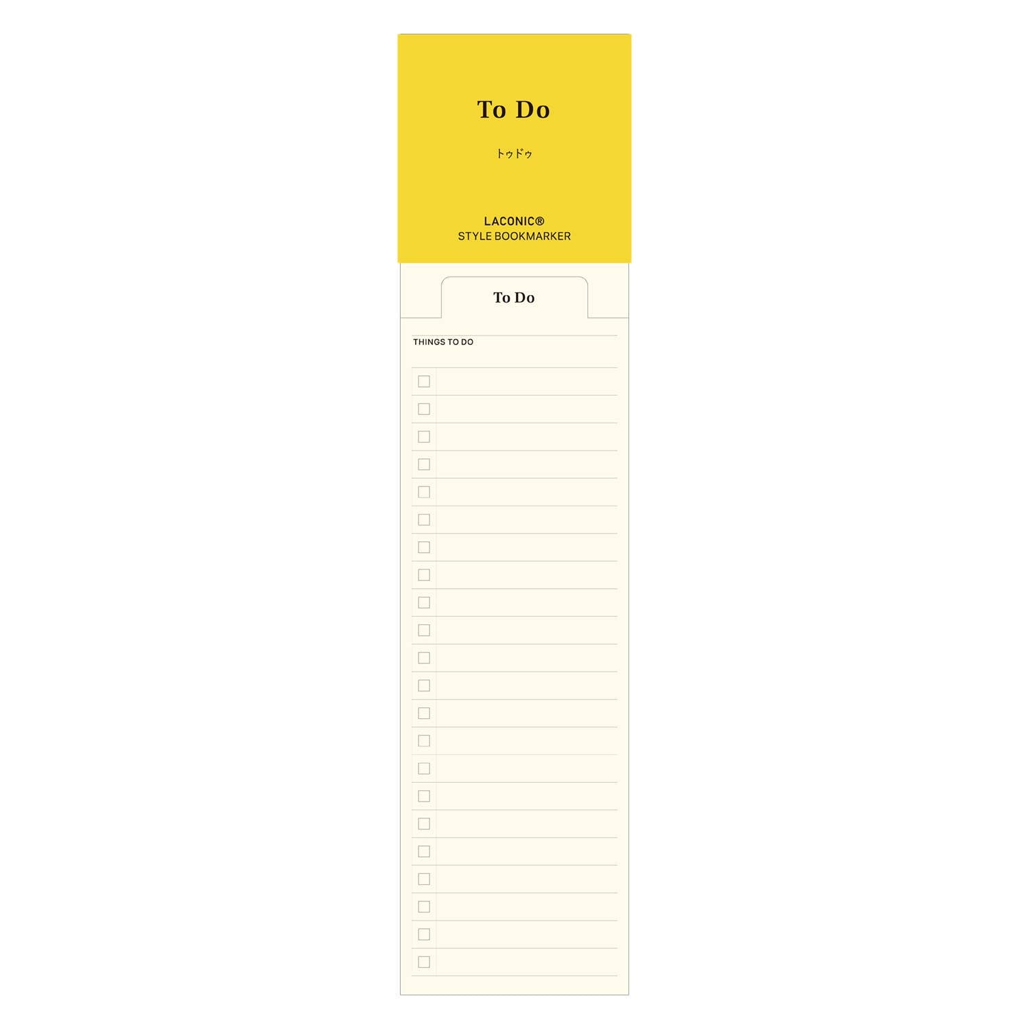 LACONIC Style Bookmark | To Do