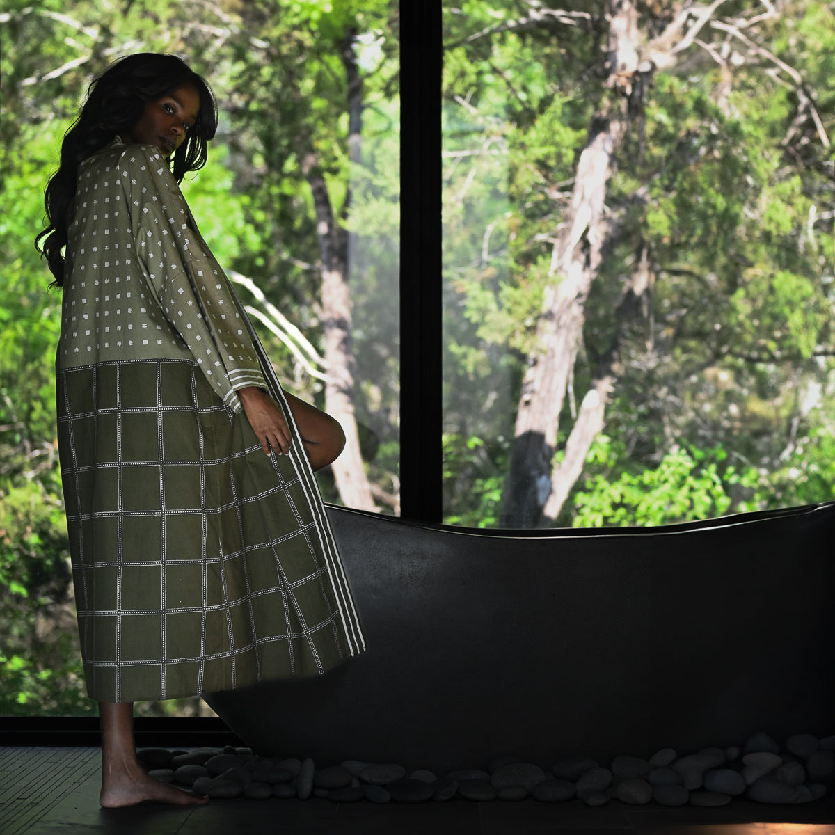 Mountain Green Kimono