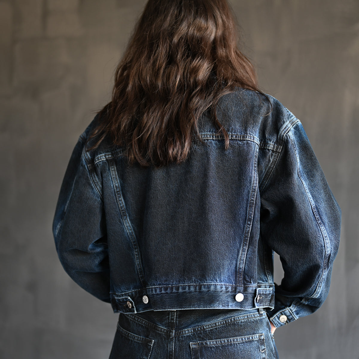 River Crop Jacket | Dark Shadow