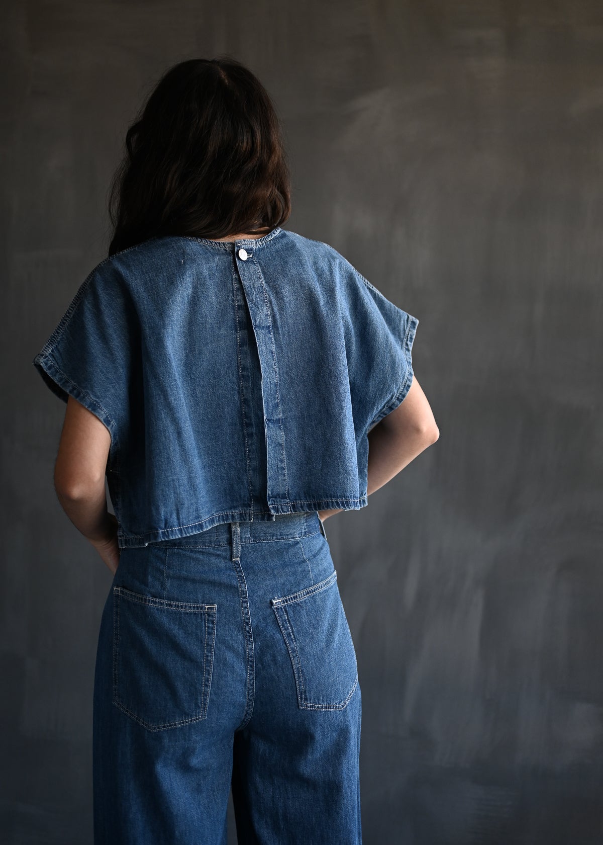 Aire Denim T-Shirt | Spring Mist