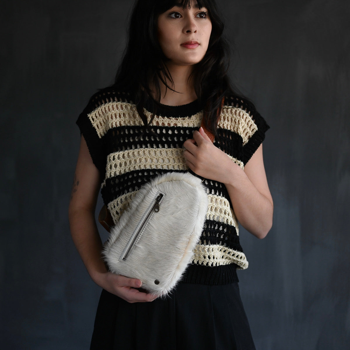 Striped Knit Top | Black Bisque