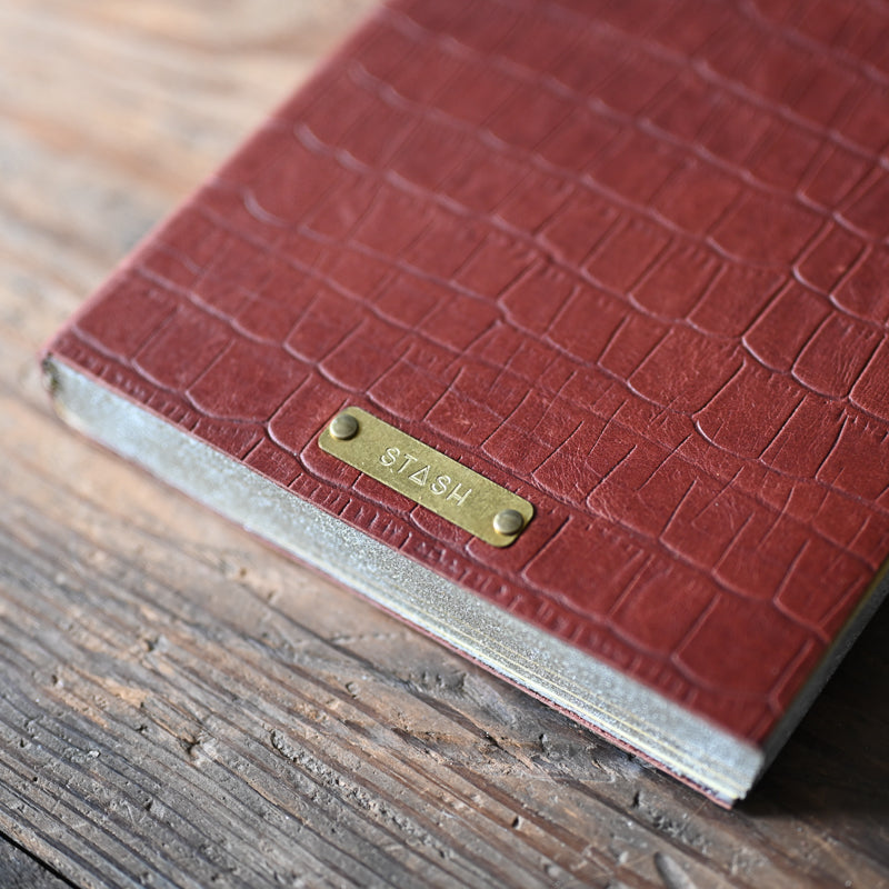 Maker's Journal | Luxe Cognac Croc