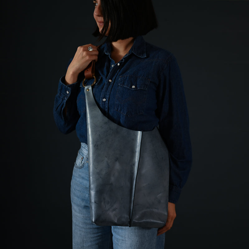 Metro Tote | Waxed Denim