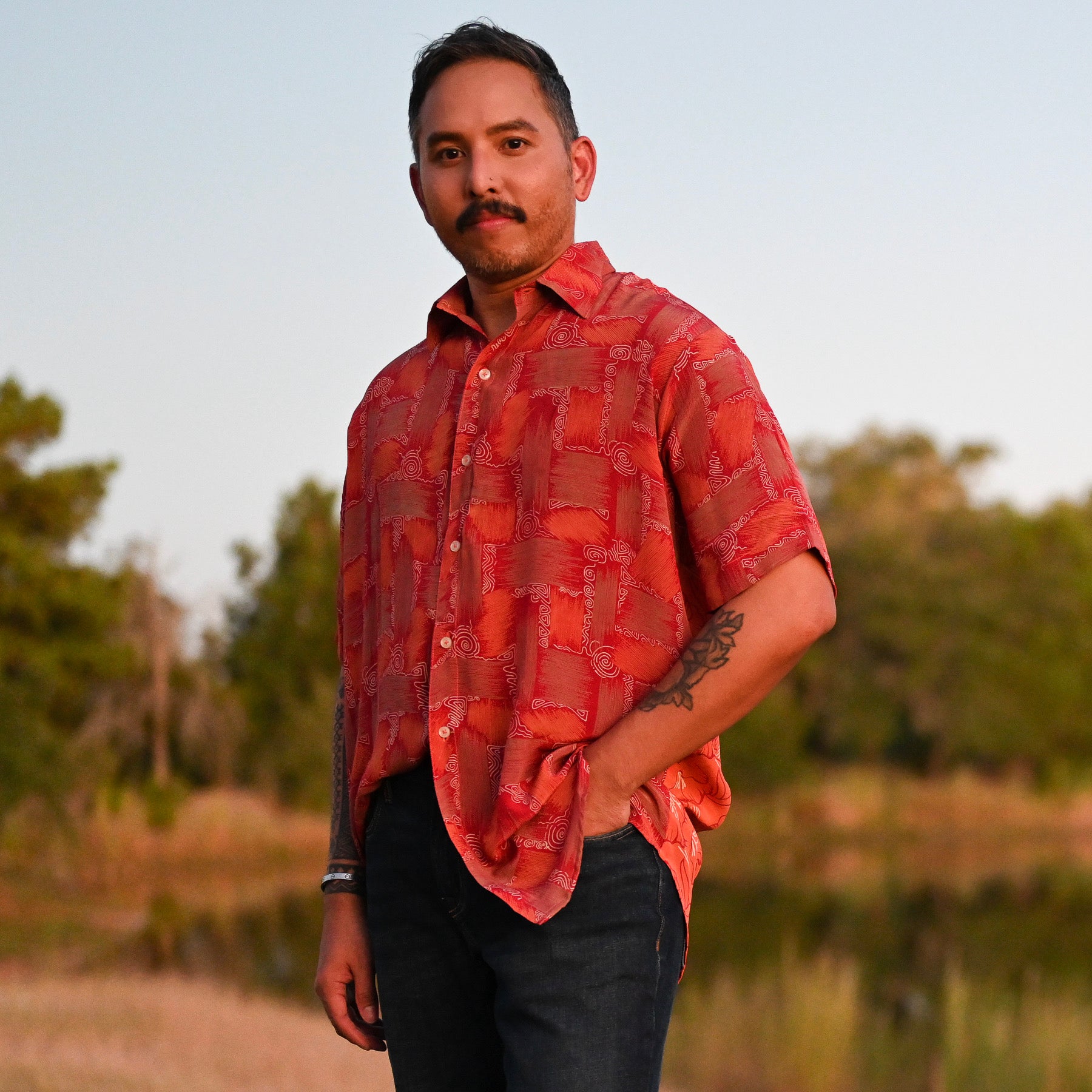 Short Sleeve Boyfriend Button-up | Rico