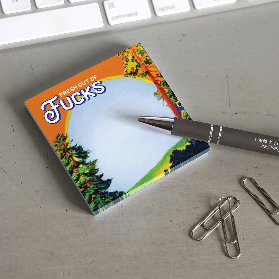 Fresh Out of Fucks | Funny Sticky Notes