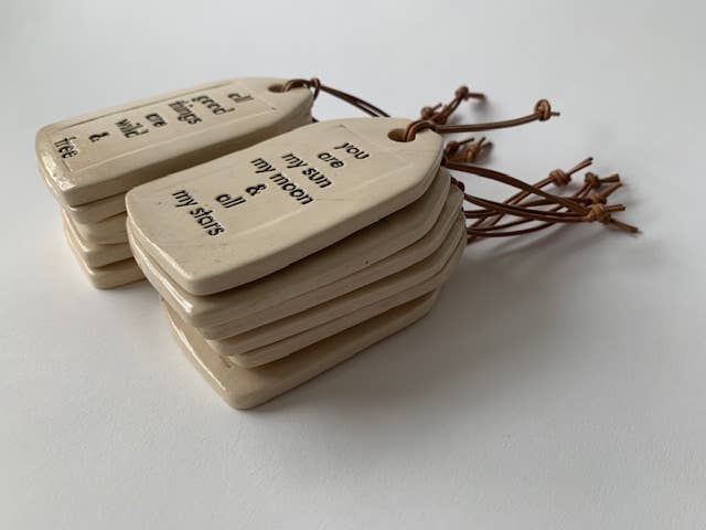 all good things... | Ceramic Quote Tag