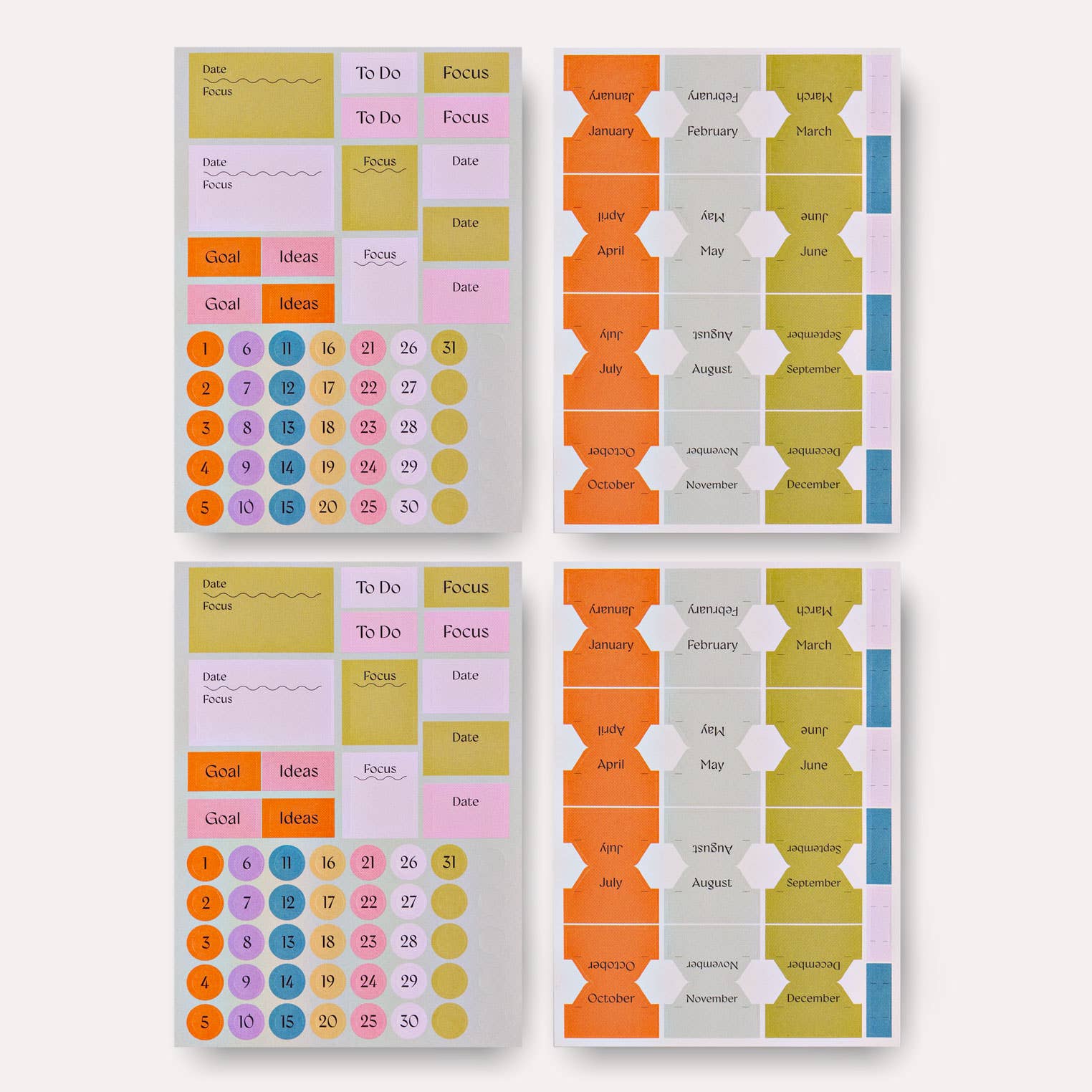 Organizer Sticker Set