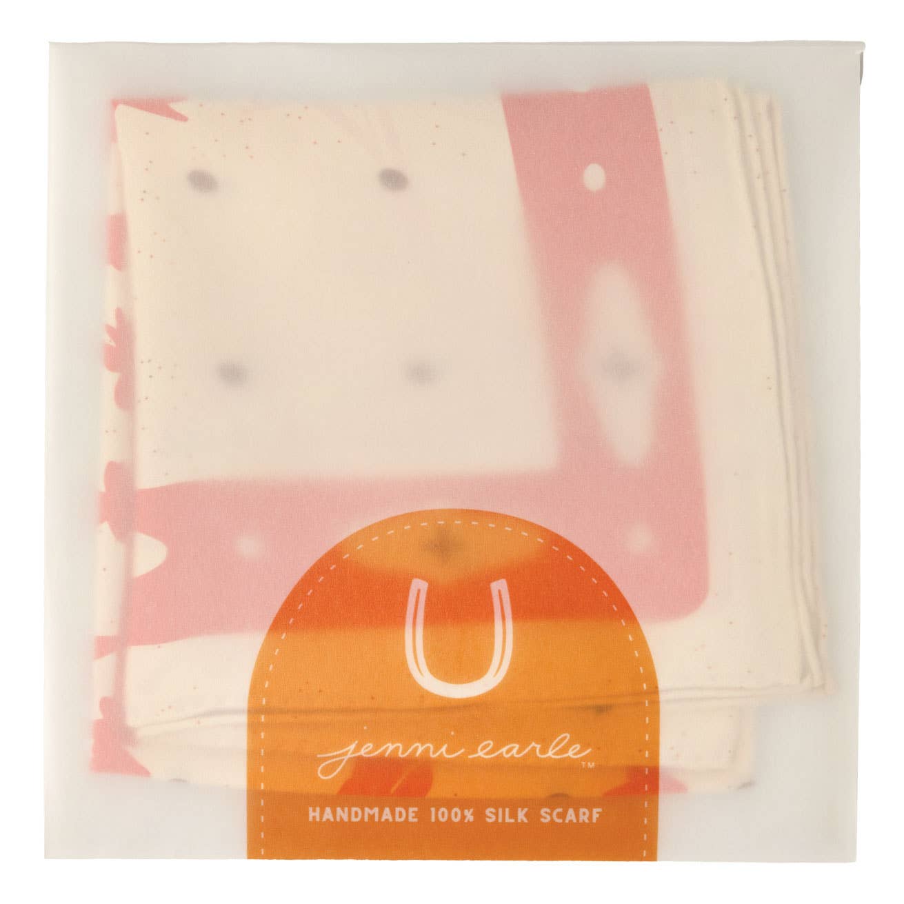 Silk Scarf - “Kickin' Up Dust” - Square Neck & Hair Scarf