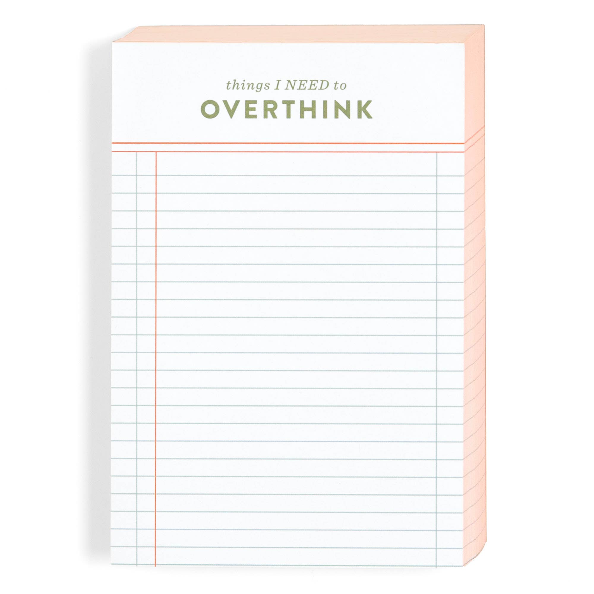 Things I Need To Overthink Notepad
