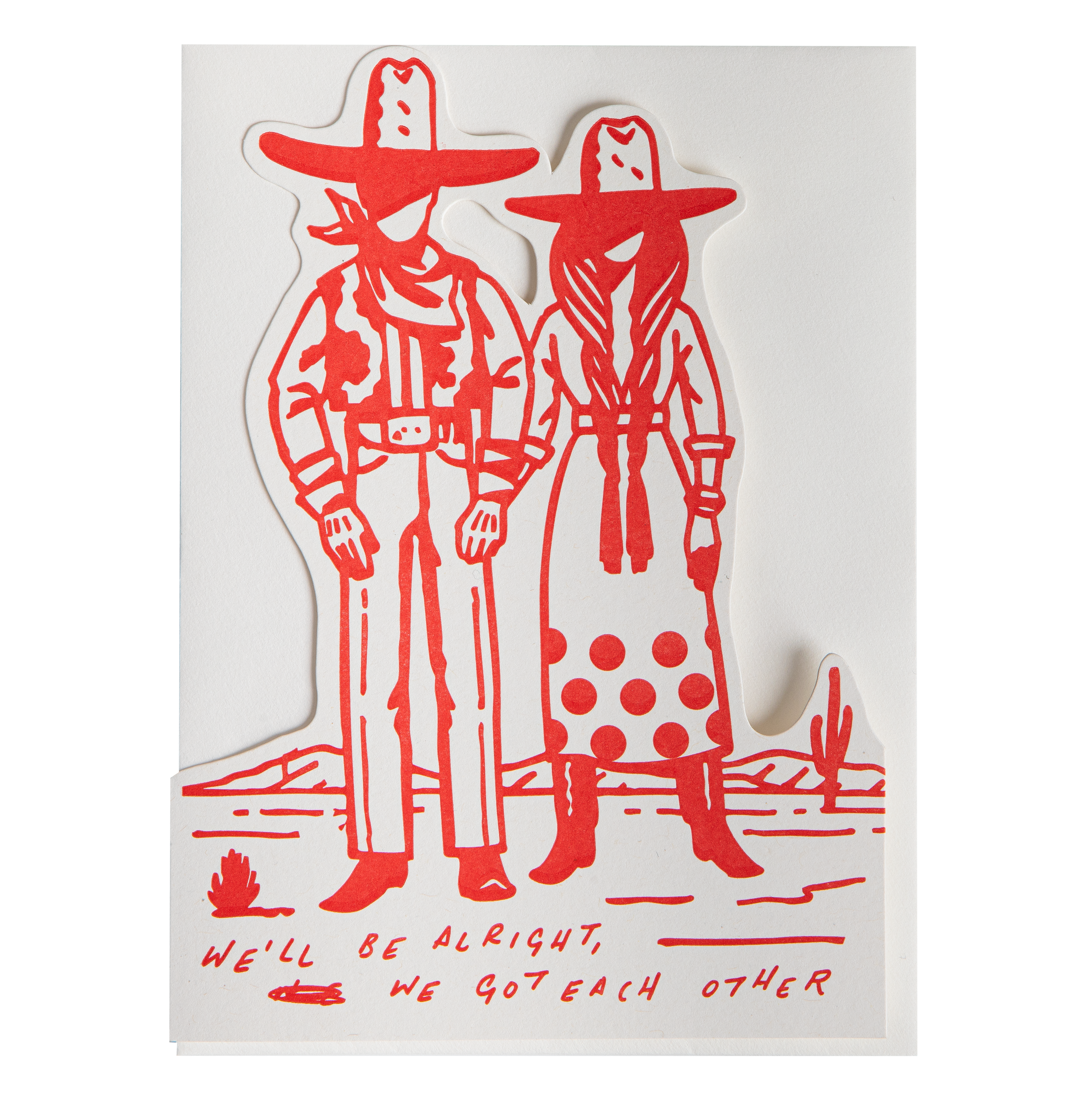 We'll Be Alright Saint No | Cut-Out Greeting Card
