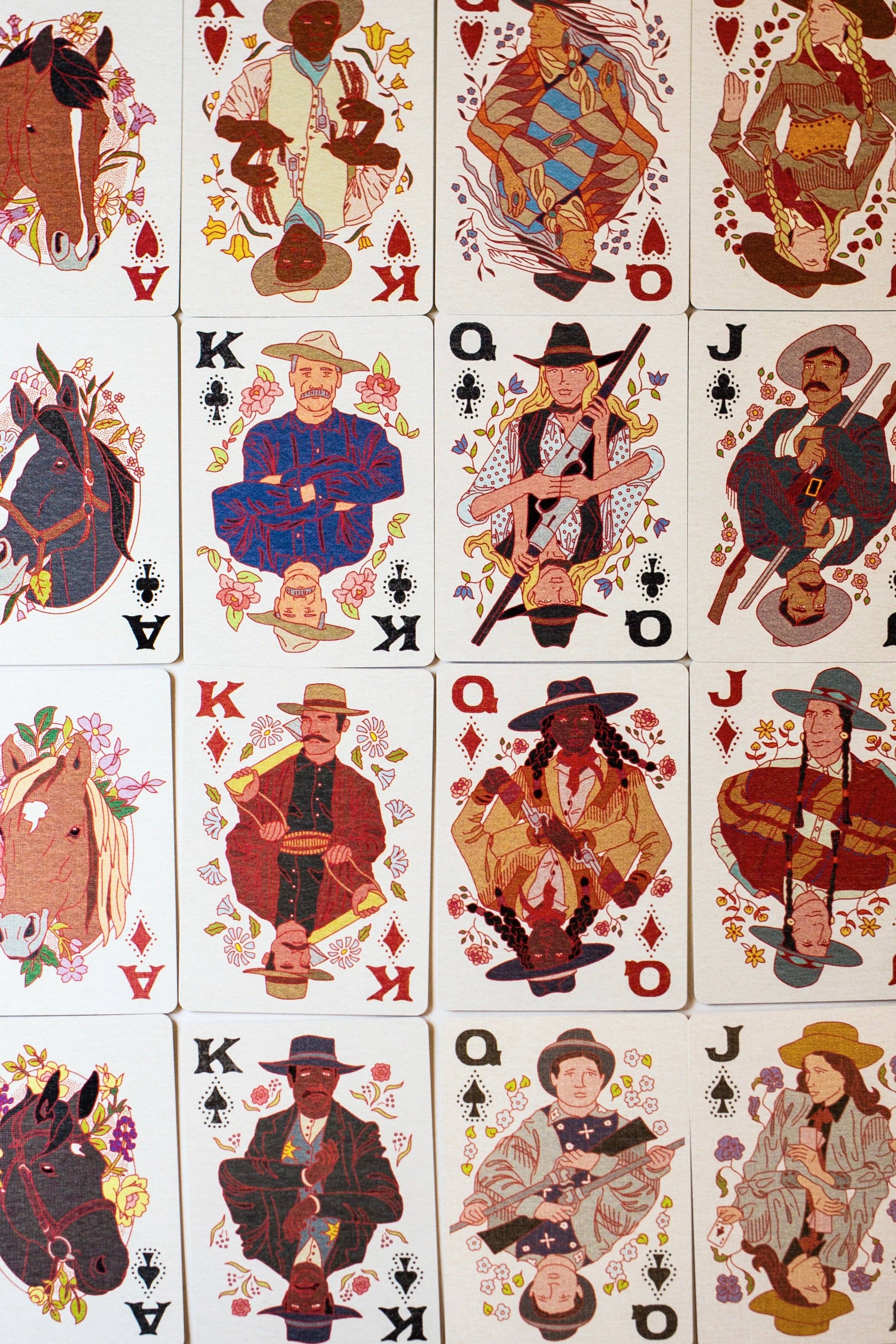 Cowboys in a Tin Playing Cards Set