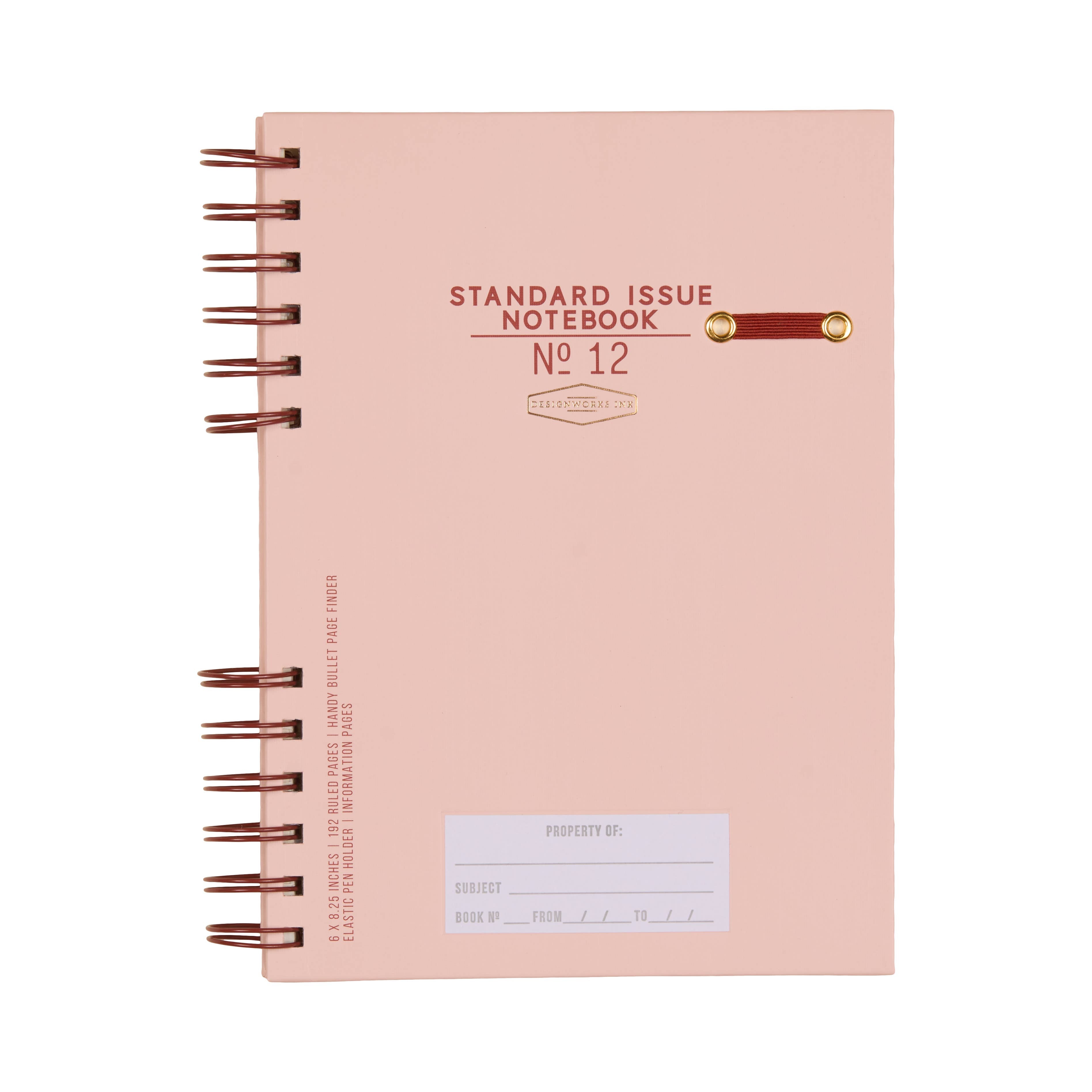 Standard Issue Planner Notebook No. 12 | Rosewood + Blush