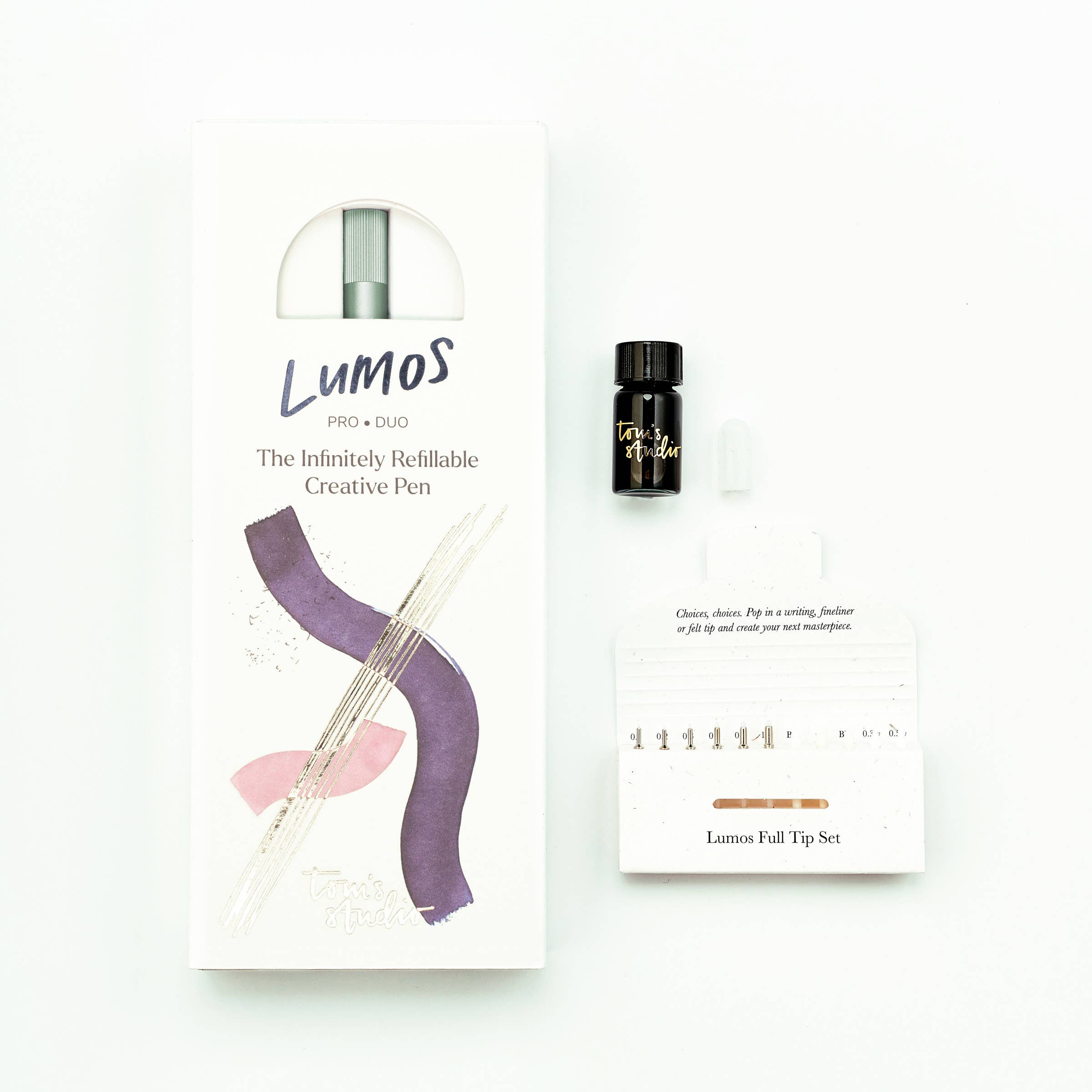 Lumos Pro Single | Refillable Multi-Tip Pen | Sage