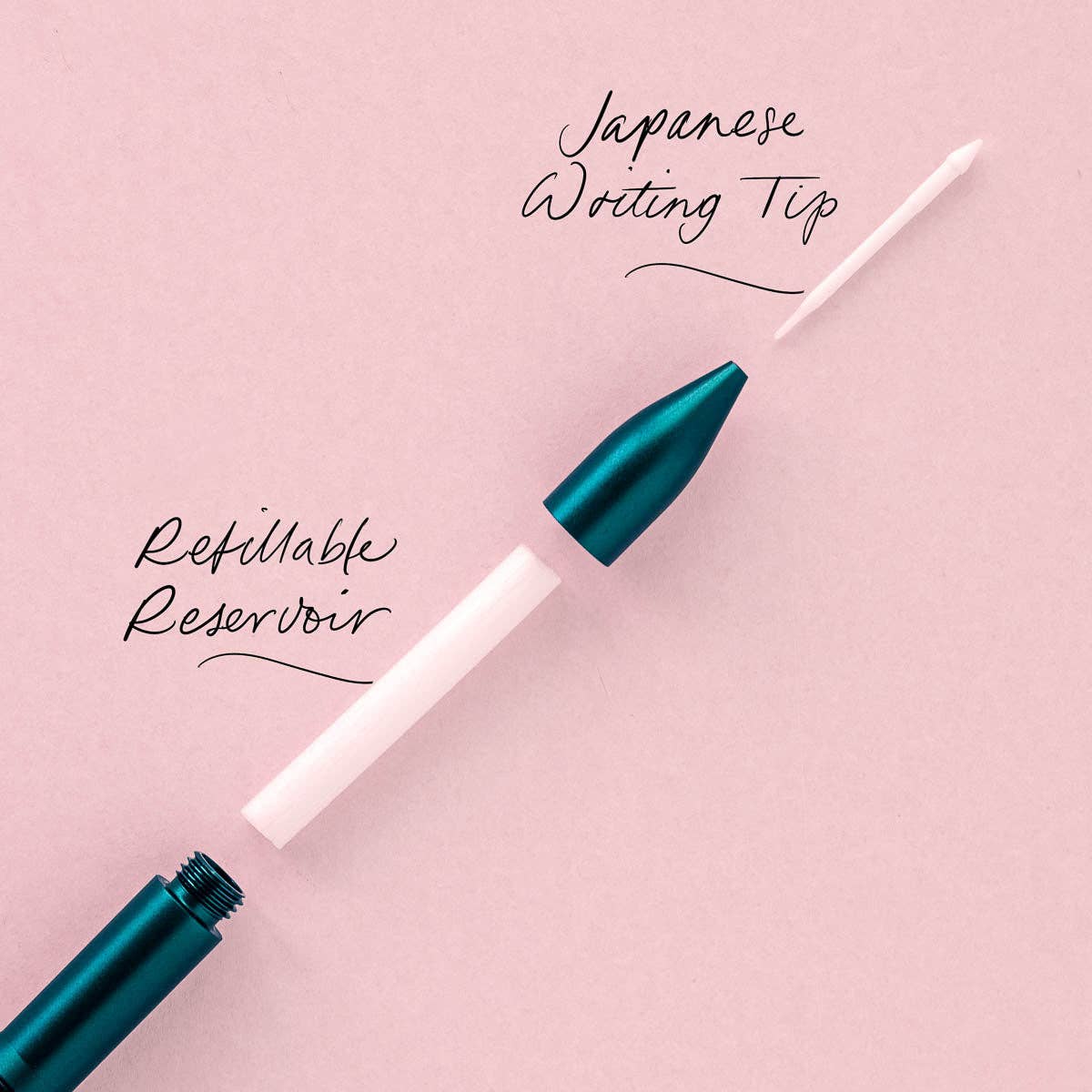 The Wren | Refillable Writing Pen | Raspberry