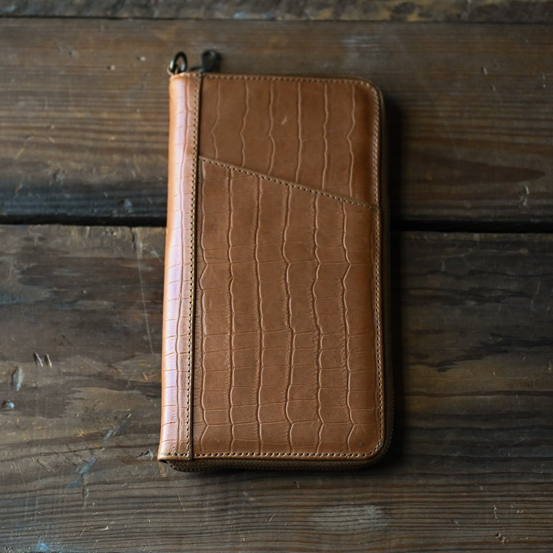 Passport Case | Luxe Caramel Croc