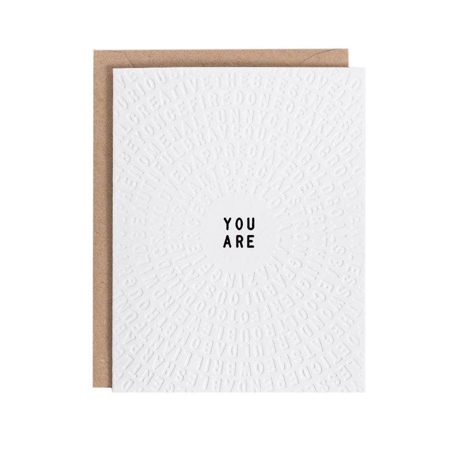 You Are Color-in Greeting Card (3 Pack)