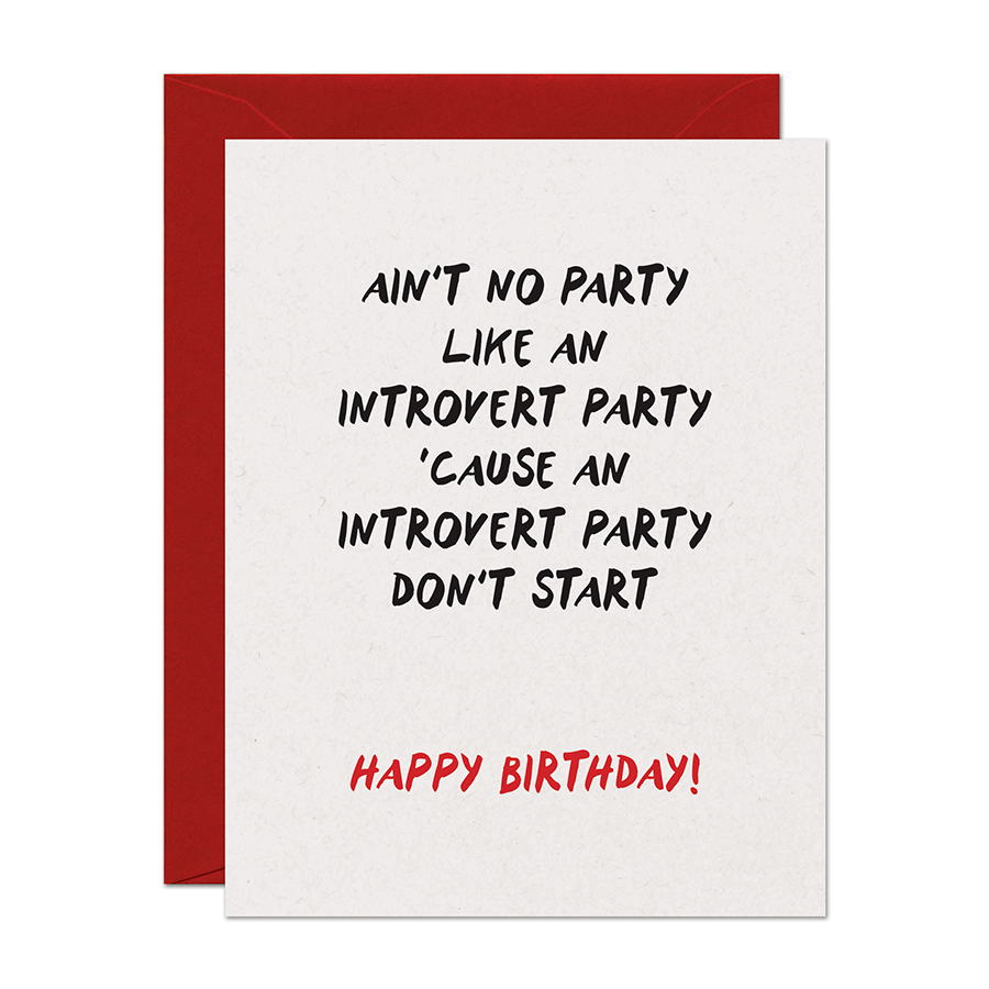 Introvert Party | Birthday