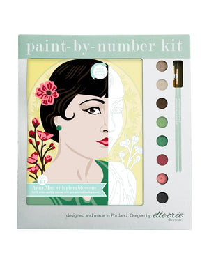 Anna May with Plum Blossoms Paint-by-Number Kit