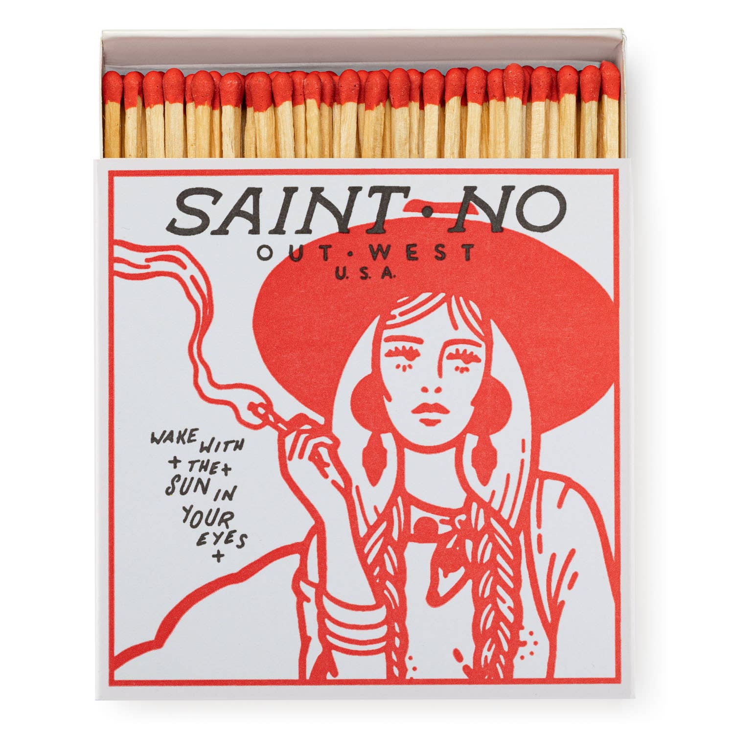 Out West RED Match Box | Saint No