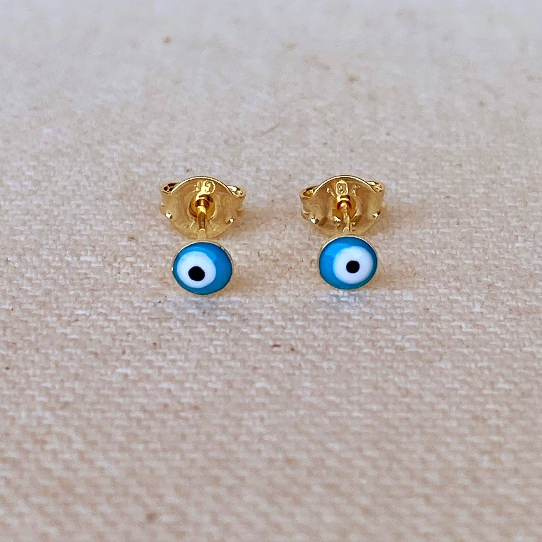Evil Eye Studs | Aqua