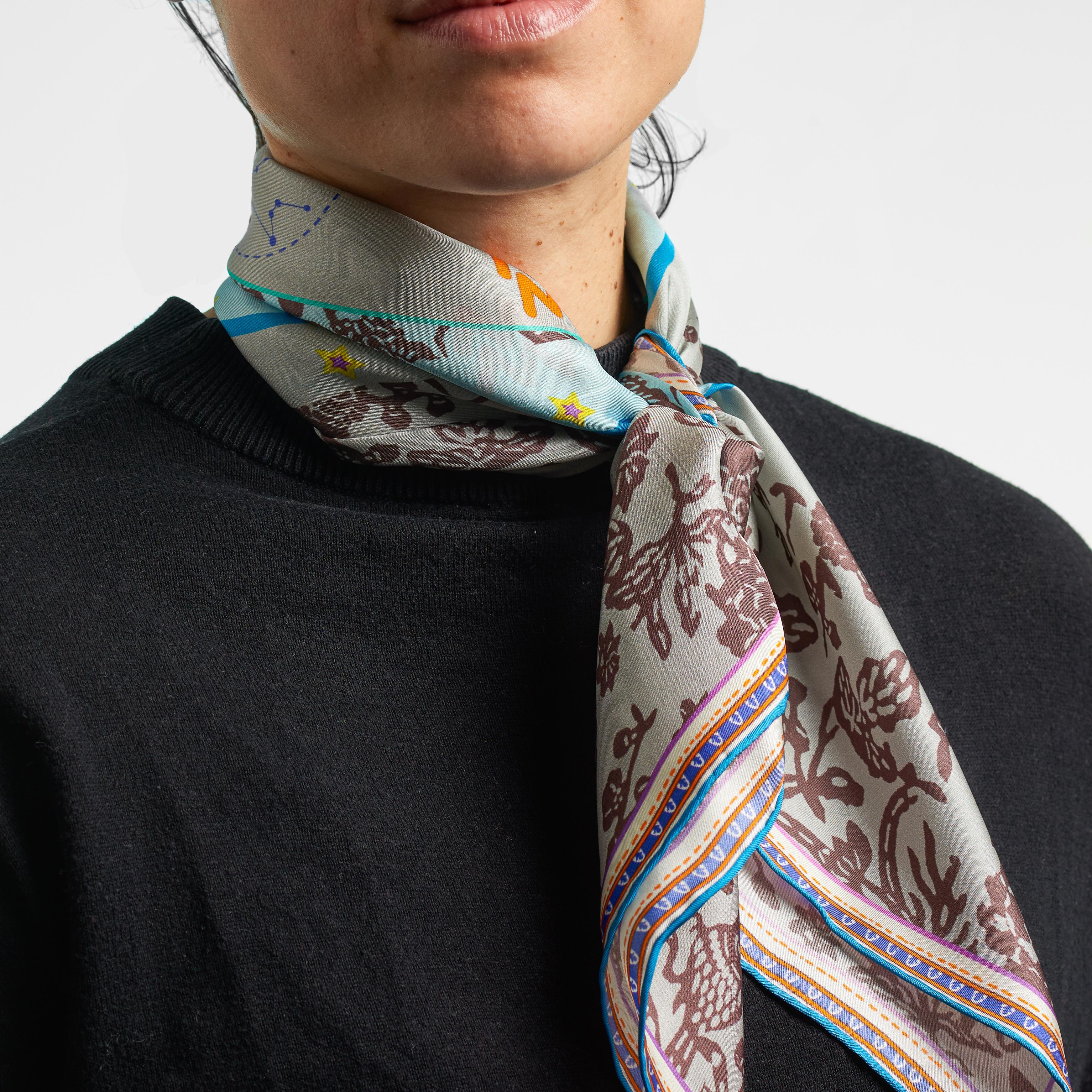 Aquarius Silk Bandana