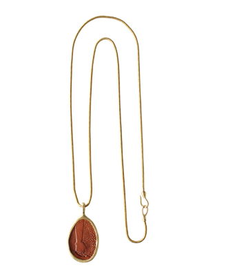 Earth Brass Pendant Jewelry Hechizo - Stash Co
