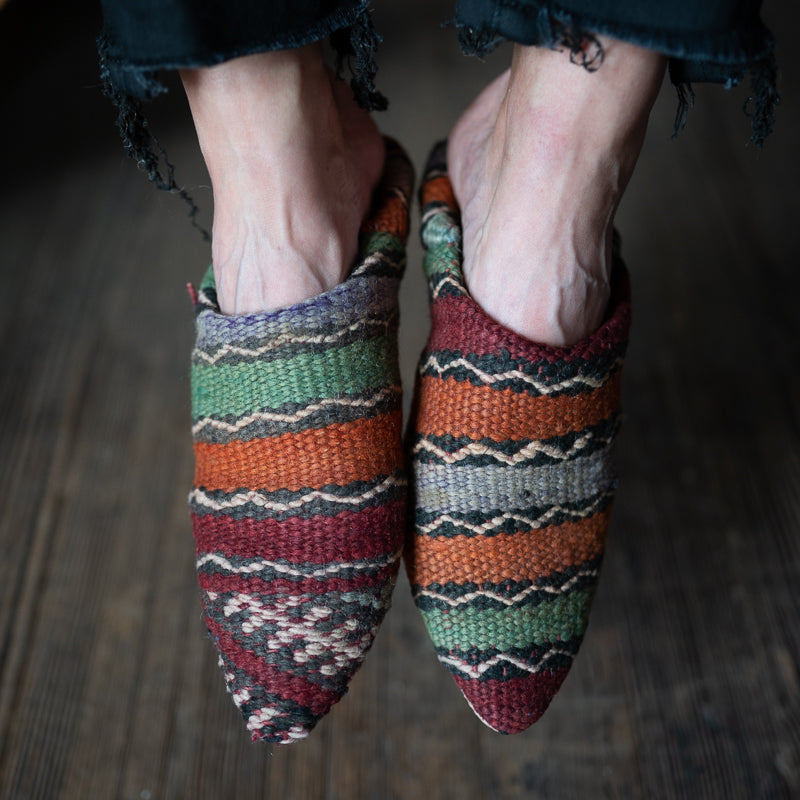Moroccan Kilim Slippers