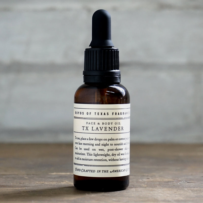 TX Lavender | Face and Body Oil Oil Boyd's of Texas - Stash Co