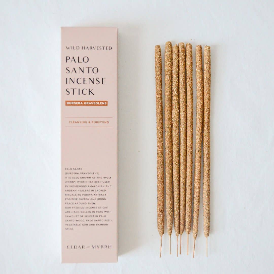 Kit Diffuser Palo Santo Burner for holy wood Incense Sticks + 4