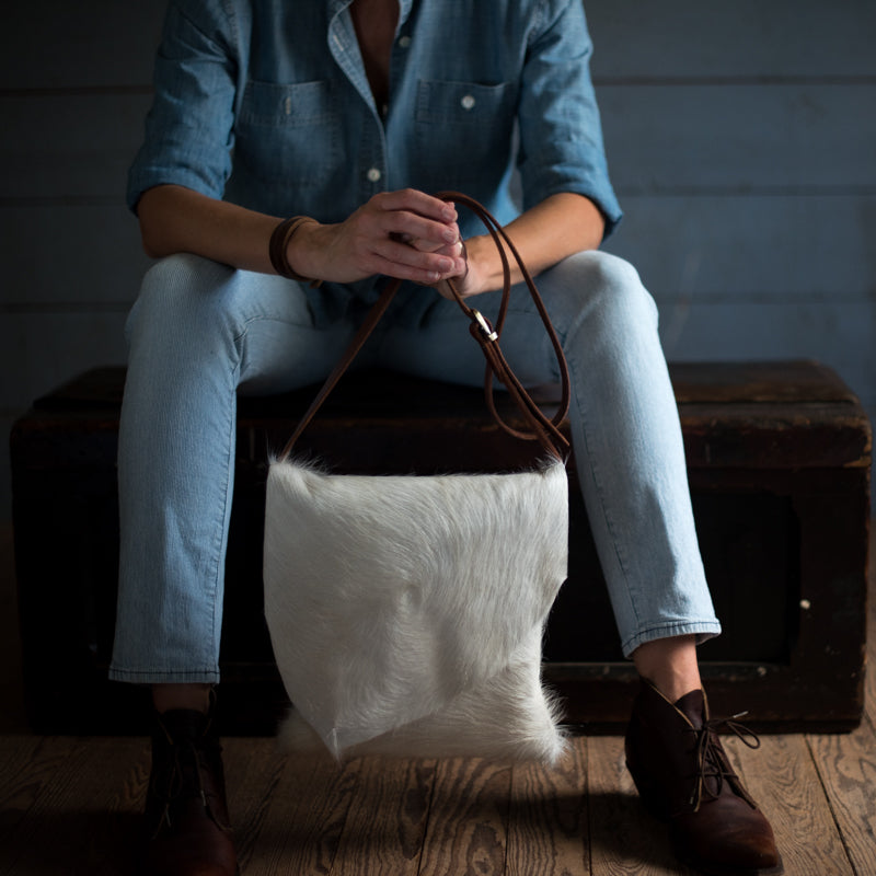 Crossbody | Snow Hair Hide Crossbody Stash - Stash Co