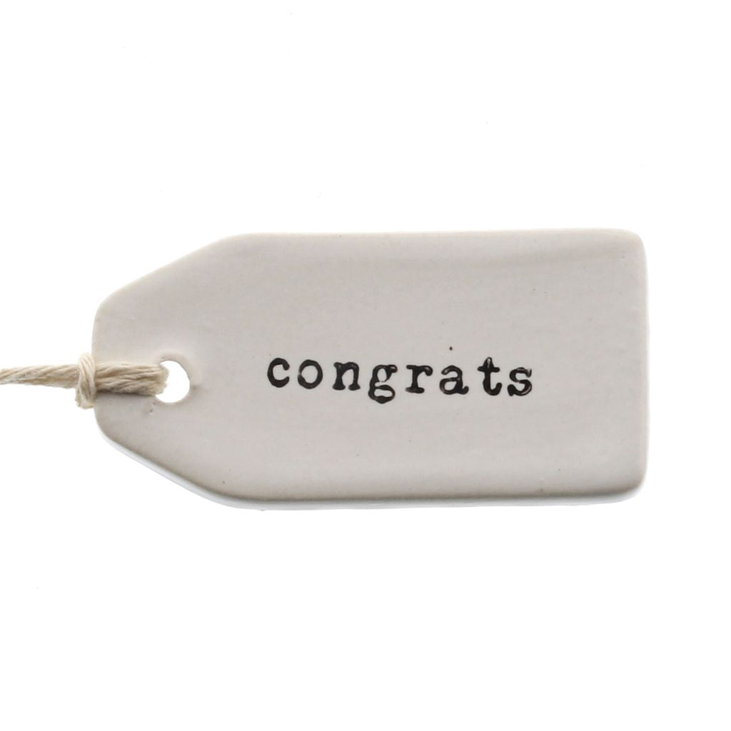 Congrats | Ceramic Tag