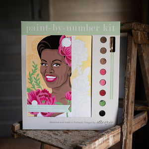 Michelle with Peonies Paint-by-Number Kit