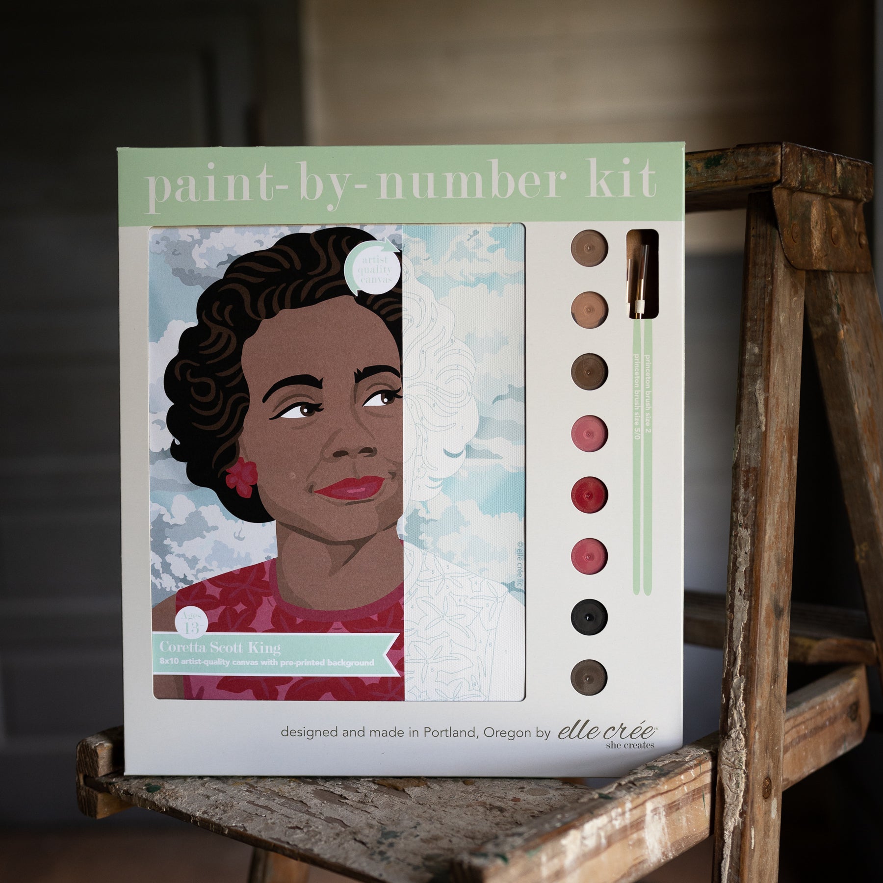 Coretta Scott King Paint-by-Number Kit