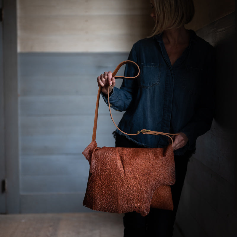 RAW EDGE CLUTCH | Chocolate Brown Leather | One-of-a-Kind – Marge & Rudy  Handmade
