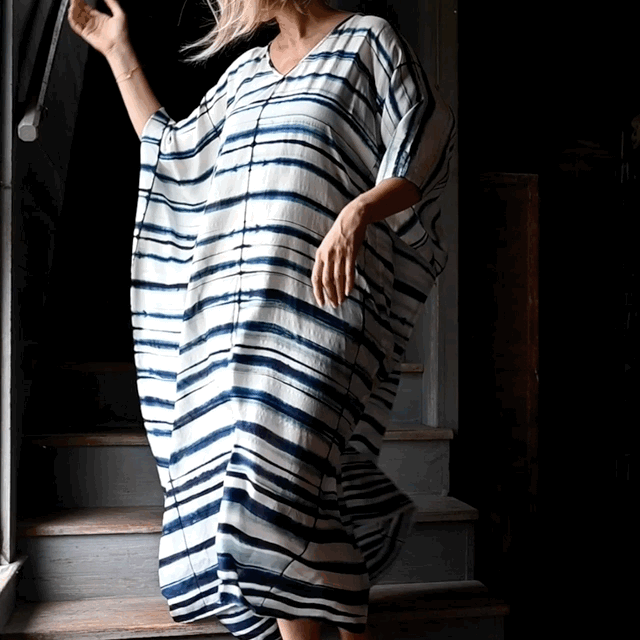 Suzani Shibori Silk Caftan
